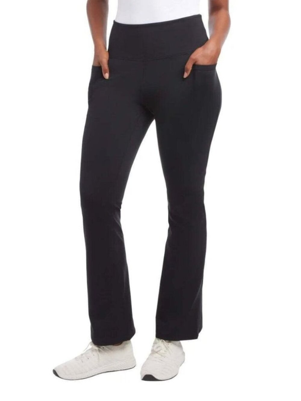 Jockey Women M High Rise Activewear Leggings Nonslip Flare Athletic Yoga Pants